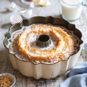 Coconut (Toasted) Tres Leches Pound Cake