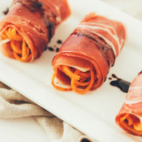 Sweet Potato Rolls Wrapped Prosciutto