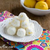 No Bake Sugar-Free Lemon Coconut Truffles