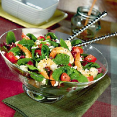 Mediterranean Shrimp and Feta Spring Salad
