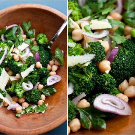 WARM CHICK PEA & BROCCOLI SALAD