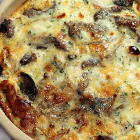 Cheesy Steak and Veggie Bake
