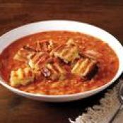 Tomato Soup (Easy) & Grilled Cheese Croutons