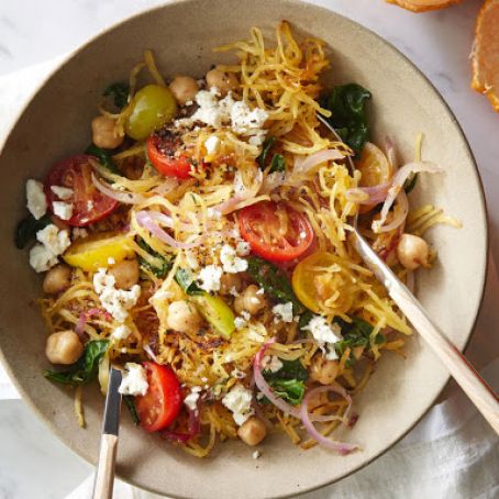 Greek Spaghetti Squash Toss