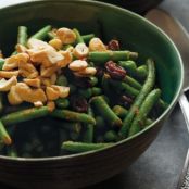 Green Bean Curry with Peas and Cashews
