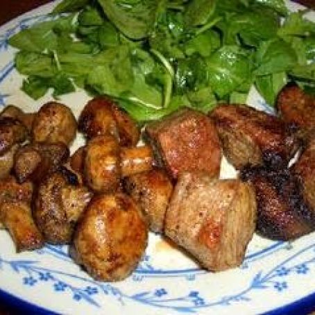 Steak and Mushroom Kabobs