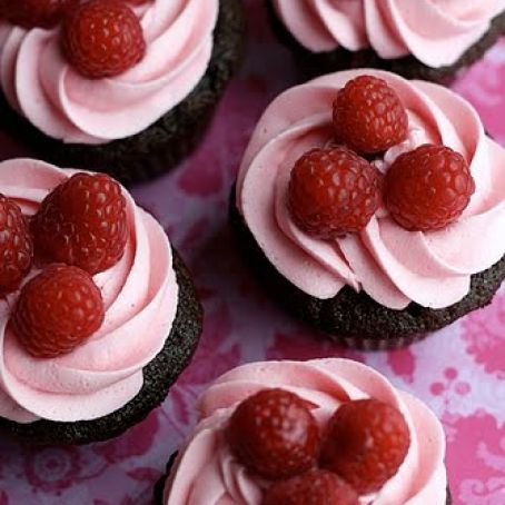 Chocolate Raspberry Truffle Cupcakes