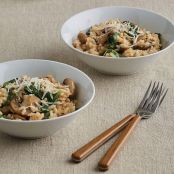 Instant Pot Mushroom and Spinach Risotto
