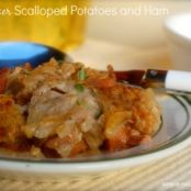 Slow Cooker Scalloped Potatoes and Ham