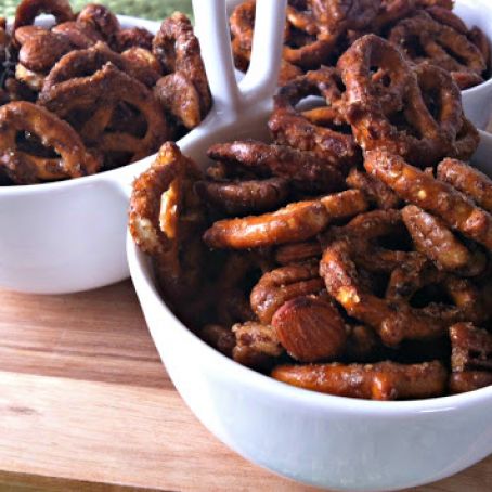 sweet and spicy pretzels