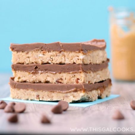 bars - No Bake Peanut Butter Pretzel Bars