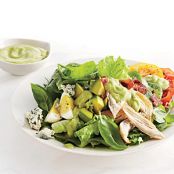 Smoked Chicken Cobb Salad with Avocado Dressing