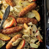 Chicken Sausage with Fennel and Apples