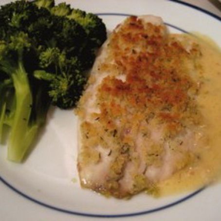 Tilapia with Bread Crumb Topping