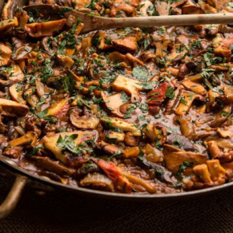 Fresh and Wild Mushroom Stew
