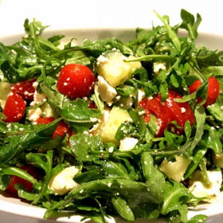 Greek Cucumber and Arugula Salad