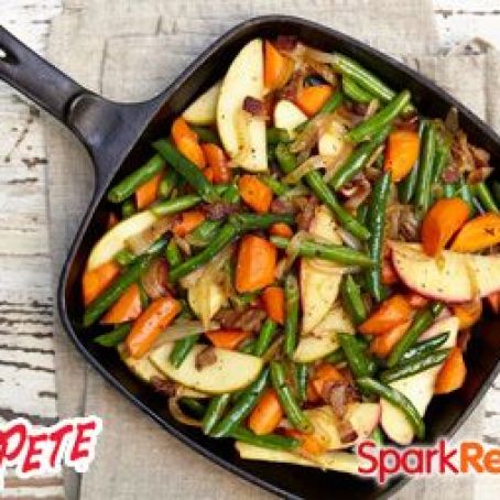 Sweet & Spicy Green Beans and Carrots