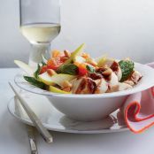 Chinese-Style Poached Chicken with Pear and Orange