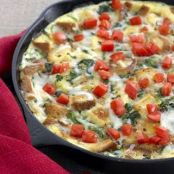 Stovetop Spinach & Swiss Cheese Strata