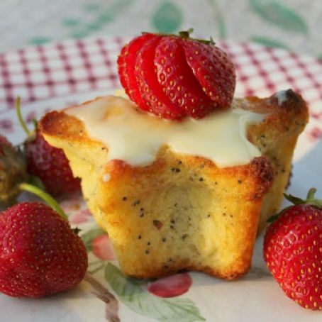 Lemon Poppy Seed Jam Filled Muffins