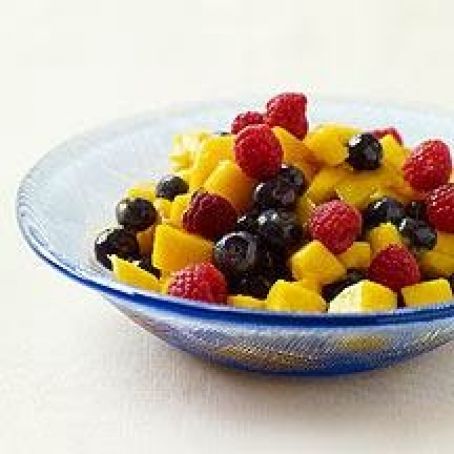 Mango Berry Salad with Ginger Glaze (Weight Watchers)