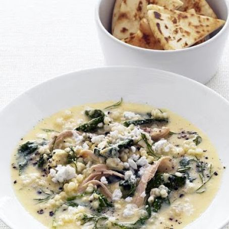 Chicken and Egg Soup with Pastina