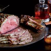 Roasted Dry-Aged Rib of Beef with Creamed Greens