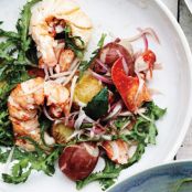 Lobster Salad with New Potatoes and Pickled Onion