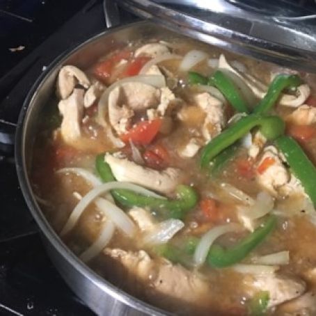 Chicken Pepper Steak