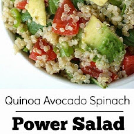 Quinoa Avocado Spinach Power Salad