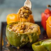 CHEESY ENCHILADA STUFFED PEPPERS