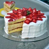 Strawberry Lemonade Chiffon Layer Cake