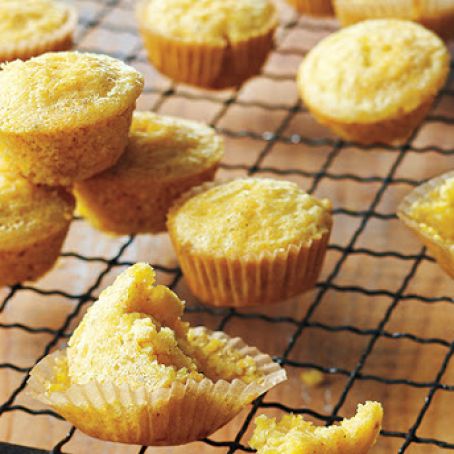 Lightened-Up Mini Corn Muffins
