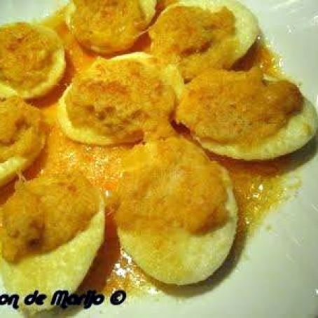 HUEVOS COCIDOS GRATINADOS