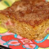 Rhubarb Coffee Cake