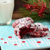 Red Velvet Gooey Butter Cookies