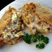 Feta and Bacon Stuffed Chicken with Onion Mashed Potatoes