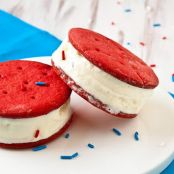 Red Velvet Ice Cream Sandwiches