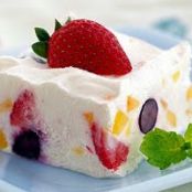 Creamy Peach Berry Dessert