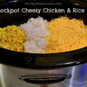 Crockpot Cheesy Chicken and Rice