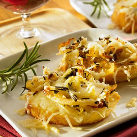 French Onion Cheese Toasts