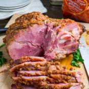 Bourbon Gingersnap Crusted Ham