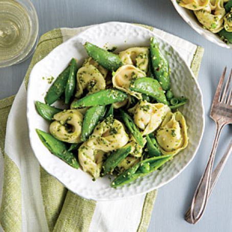 Tortellini with Snap Peas
