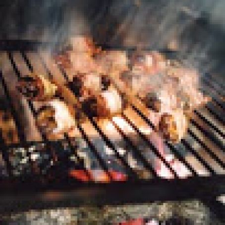 Grilled Dandelion Salad with Pancetta-Wrapped Figs