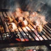 Grilled Dandelion Salad with Pancetta-Wrapped Figs