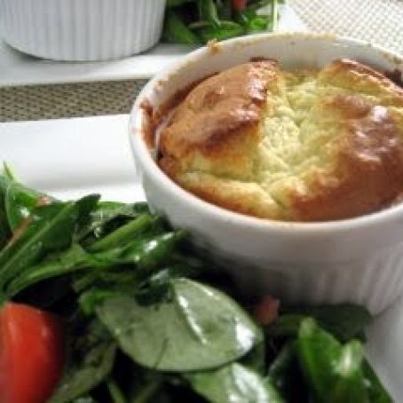 Blue Cheese Soufflés