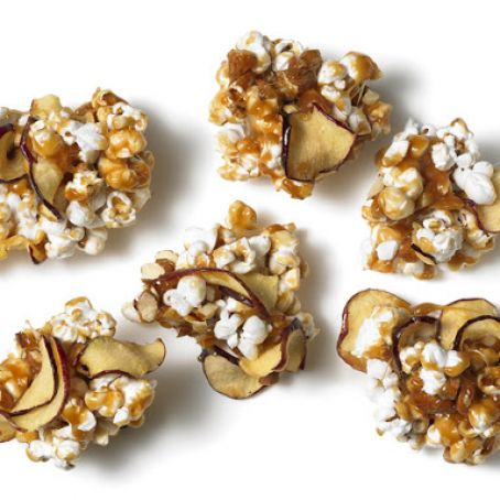 Caramel Apple Popcorn Clusters