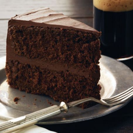 Chocolate Stout Layer Cake w/Chocolate Frosting
