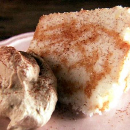 Angel Food Cake with Espresso Mascarpone Cream (Giada)