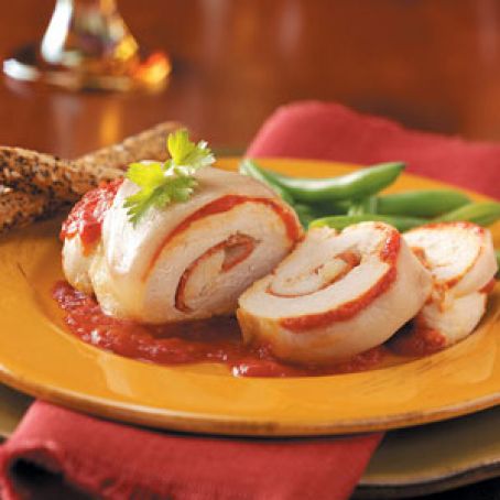 Pizza Chicken Roll-Ups Recipe